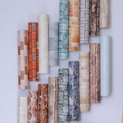 Mua Brick Wallpaper Waterproof Self Adhesive Pvc Wallpaper Xẻ và dán Wallpaper online manufacture