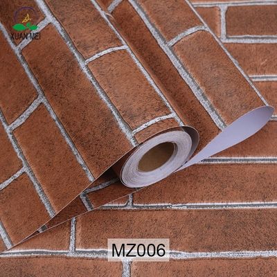 Αγορά 3D τούβλα PVC αυτοκόλλητες ταινίες ταπετσαρίας για τοίχο από πέτρα online manufacture