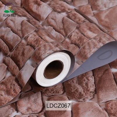 주문 DIY 3D 벽돌 벽지 3D PVC 벽지 스티커 빌라 병원 학교 online manufacture