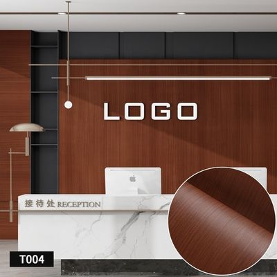 comprar Papel de pared extraíble de PVC de grano de madera 1.22M*50M Papel de pared de grano de madera marrón online manufacture