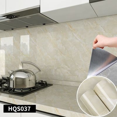 Buy 3d Wall Sticker Wallpaper Glossy Marble Wall Covering for Kitchen Decoration online manufacture
