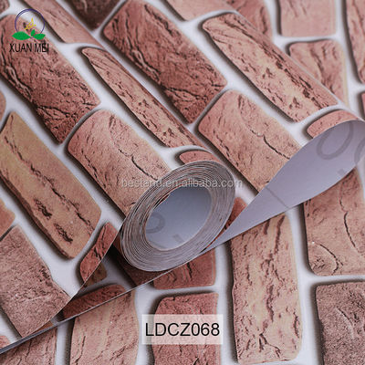 comprar Papel de pared de piedra de ladrillo resistente al agua pegatinas de pared de ladrillo 3D online manufacture