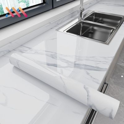 comprar Papel de pared de mármol de PVC de vinilo 10m Papel de pared de mármol adhesivo resistente a altas temperaturas online manufacture