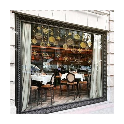 comprar Película decorativa de Navidad transparente de PVC para el hogar o la tienda de vidrio online manufacture