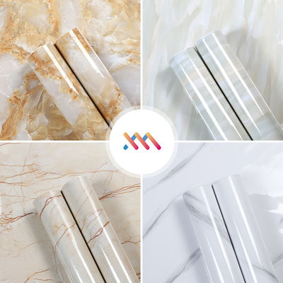 Buy Modern Style PVC Self Adhesive Marble Wallpaper Waterproof Oil Proof Sticker Film for Desk Table Counter Top Mould-Proof Function online manufacture