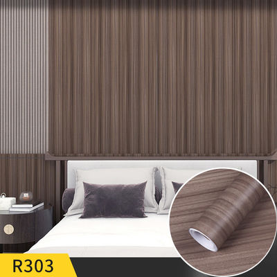 comprar Patrón geométrico de madera PVC peel stick papel pintado autoadhesivo para revestimiento de pared a prueba de aceite impermeable y fácil instalación online manufacture