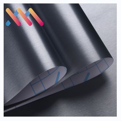 Mua 0.15mm Waterproof Black Metallic Wallpaper Kháng dầu Stainless Contact Paper online manufacture