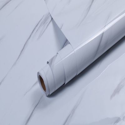 주문 연기를 막는 흰색 대리석 스티커 벽지 부엌 벽지 스티커 벽지 비닐 필름 카운터 스틱 online manufacture