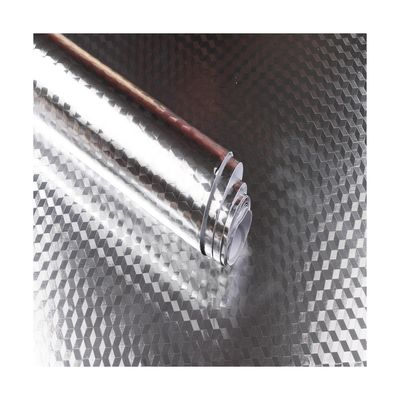 주문 400mm 폭 은 엽지 벽지 금속 알루미늄 엽지 벽지 사무실용 online manufacture