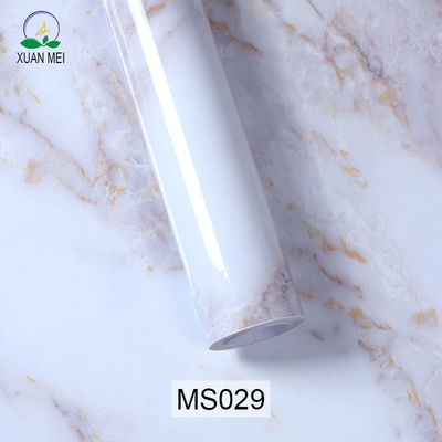 Buy Waterproof Adhesive Wallpaper Stickers for Kitchen Countertop and Bathroom White Marble Granite Design Mildew Proof online manufacture