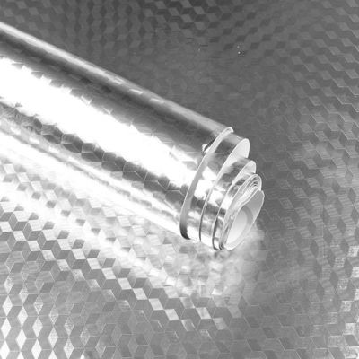 kaufen Küchen Tapeten Aluminiumfolie Wasserdicht Aluminiumfolie Tapeten für einfache Reinigung online manufacture