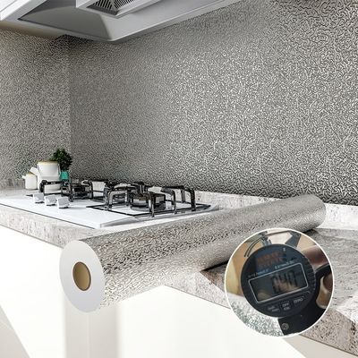 주문 0.40mm 두께 수분 방지 자착성 PVC 벽지 주방 벽장 장식 online manufacture