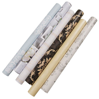 comprar Papel de pared para apartamentos Decoración para el hogar Ancho 45cm Autoadhesivo 3D Papel de pared de PVC Damasco online manufacture