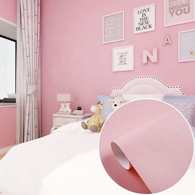 comprare Decorazione della camera da letto in stile moderno carta da parati rosa 3D autoadesiva con rulli di dimensione 0.6M*100M online manufacture