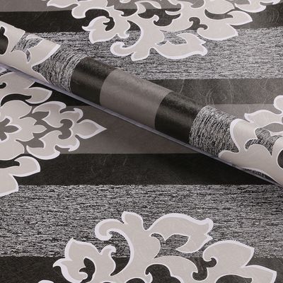 주문 쉽고 저렴한 3D 벽 장식용 자착성 PVC 다마스크 디자인 벽지 online manufacture