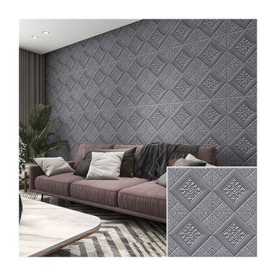 شراء ملصقات الحائط في غرف الأطفال والحمامات الرغوة ثلاثية الأبعاد 70x70 ورق الجدران الرغوة PE online manufacture