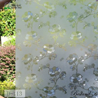 kaufen Hohe Qualität statische Klammer geprägte gefrorene abnehmbare Privatsphäre Fensterfilm für Hausdekoration online manufacture