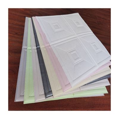 Buy Modern Design Style Korean XPE Foam Brick Wood Wallpaper 3D Stone Design Foam Sticker Wall Panels for DIY Home Deco online manufacture