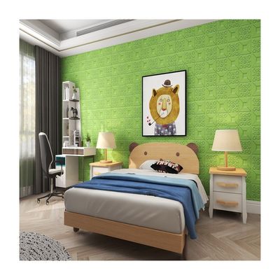 Buy Durable Waterproof Modern Simple Wall Decorative Leaf Flower Shape 3d PE foam Wall Panels Wallpaper for Administration online manufacture