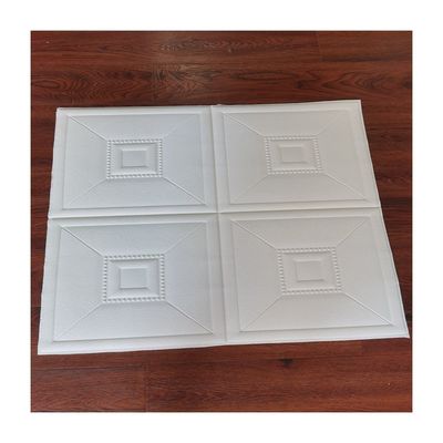 주문 정교한 3D 천장 벽지를 위한 8mm 두께 기하학적 패턴 폼 벽 스티커 online manufacture