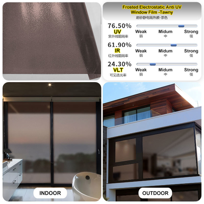 Buy Static Building One-Way Mirror Window Tint UV Sun Blocking and Waterproof Decorative Solar Film for Home Office Window online manufacture