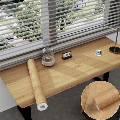 شراء ورق حائط حديث بني من خشب PVC ذاتي اللصق مقاوم للماء online manufacture