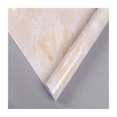 Kitchen Cabinets Countertop Furniture Stickers PVC Marble Contact Paper Vinyl Self Adhesive Wallpaper with Glossy Surface