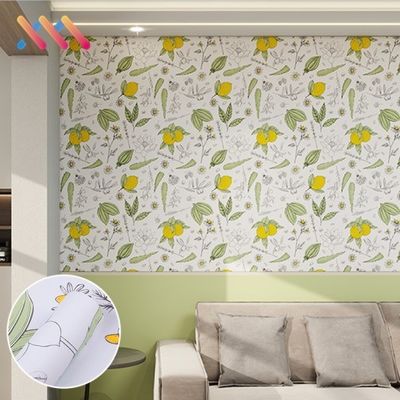 61cm/122cm Width Waterproof Peel Stick Vinyl 3D Wall Paper Roll Natural Flower Mural Wallpaper Sticker for Home Decoration