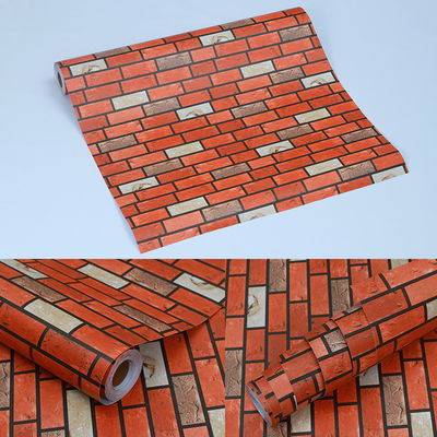 ECO Friendly Matt 3D Brick Stone Wallpaper Vinyl PVC 3D Brick Effect Wallpaper