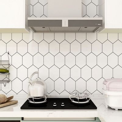 Kitchen Wallpapers Mosaic Paper Removable Wallpaper Peel and Stick Matt Wallpaper for Bathroom
