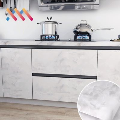 Wallpapers Marble PVC Film Kitchen Cabinet Wallpaper Waterproof Self Adhesive Wall Coating for Counter Top Marble
