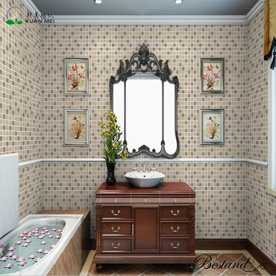 Paper Back Vinyl Wallpapers Waterproof Self-adhesive Wallpaper Mosaic Tile/Ceramic Wallpaper