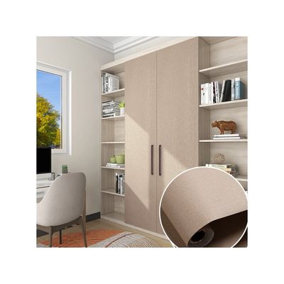 0.6m * 50m Removable Wood Stickers Self Adhesive Oak Wood Grain Film for Furniture