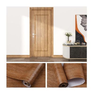 Waterproof Wood Stickers for Home Decoration Self-adhesive Door Wooden Wall Paper