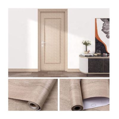 Removable Self Adhesive Wood Wallpaper for Furniture Door Waterproof Wood Grain Wallpapers Wood Film