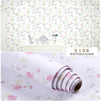 Modern Style Vinyl Wallpapers PVC  Peel and Stick Wall Sticker Interior Decoration