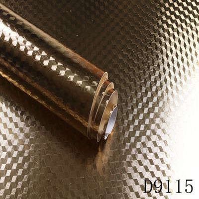 High Glossy Kitchen Backsplash Waterproof Wallpaper Stickers Aluminum Foil Wall Paper