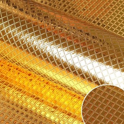 Moisture Proof Gold Foil Embossed Glitter Metallic Wallpaper Luxury Design