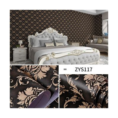 Modern Fashion 3D Brick Flower Plain PVC Waterproof Wallpaper Sticker for Home Interior