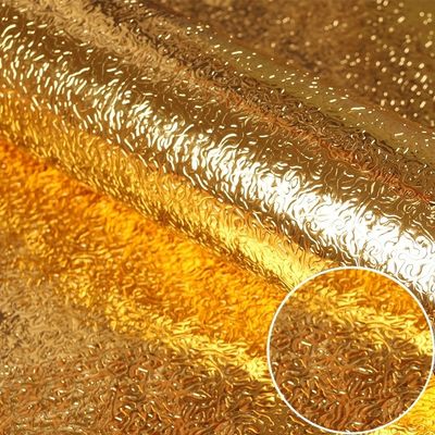 Vinyl Wallpapers Self Adhesive Golden Wall Covering 3D Wall Stickers for Commerce