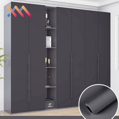 Plain Color PVC Skin Friendly Soft Film Waterproof Wallpaper For Furniture Renovation