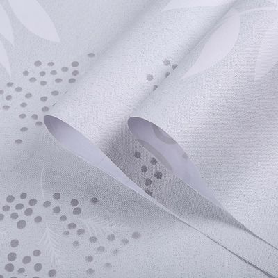 Modern Floral PVC Wallpaper for Living Room and Bedroom A4 Paper Size Sample Policy Provided