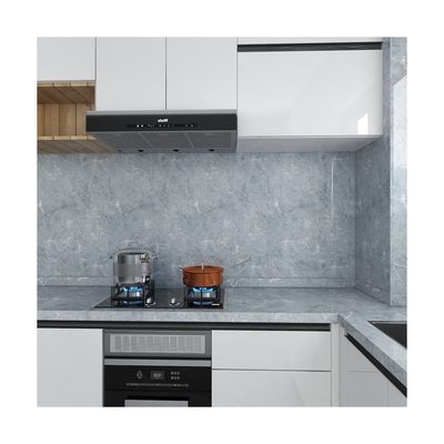 80CM Width Marble Sticker Anti Oil Waterproof Kitchen Wallpaper Modern Design PVC Kitchen Backsplash Sticker