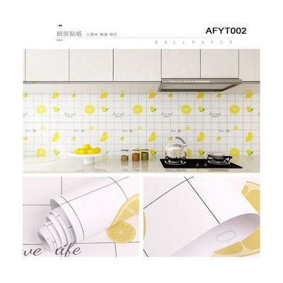 Entertainment Kitchen Wallpaper Waterproof PVC Ceramic Tile Wall Stickers Back Splash for Easy Self-Adhesive Installation