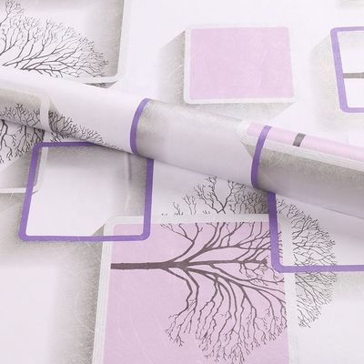 45cm Width Vinyl Wallpapers Self Adhesive Oil Proof Wallpaper for Home Decoration