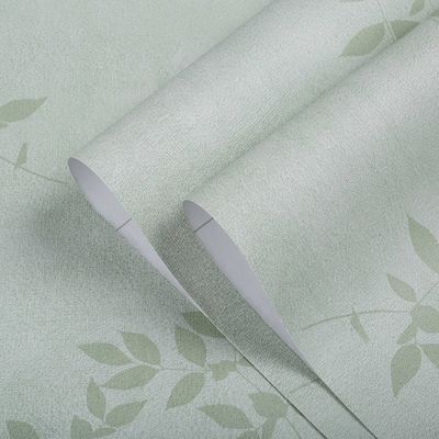 20 Rolls of Blue Vinyl Wallpaper for Kid's Room Decoration Little Flower Self-adhesive PVC Material OEM Service Accepted