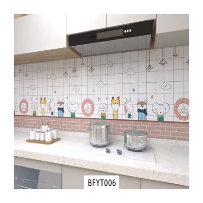 Waterproof Peel and Stick Wall Tile Stickers for Kitchen Backsplash Decor Geometric Pattern Heat Insulation