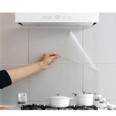 Vinyl Wallpapers for Kitchen Transparent Film Backsplash Self Adhesive