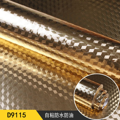 120cm Width Metallic Silver Self Adhesive Film for Interiors Homes and Furniture