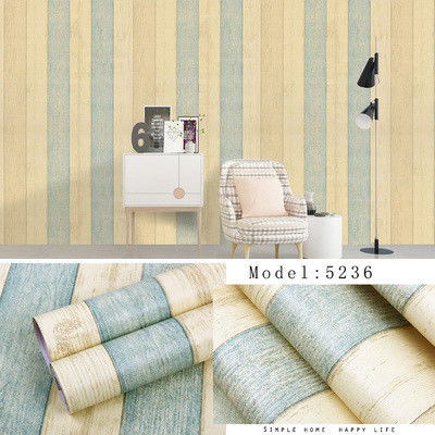 3D Wooden Grain Self Adhesive DIY Wallpaper Floral Wallpapers for Home Decoration